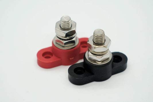 3/8" Power Distribution (Junction) Stud Red and Black