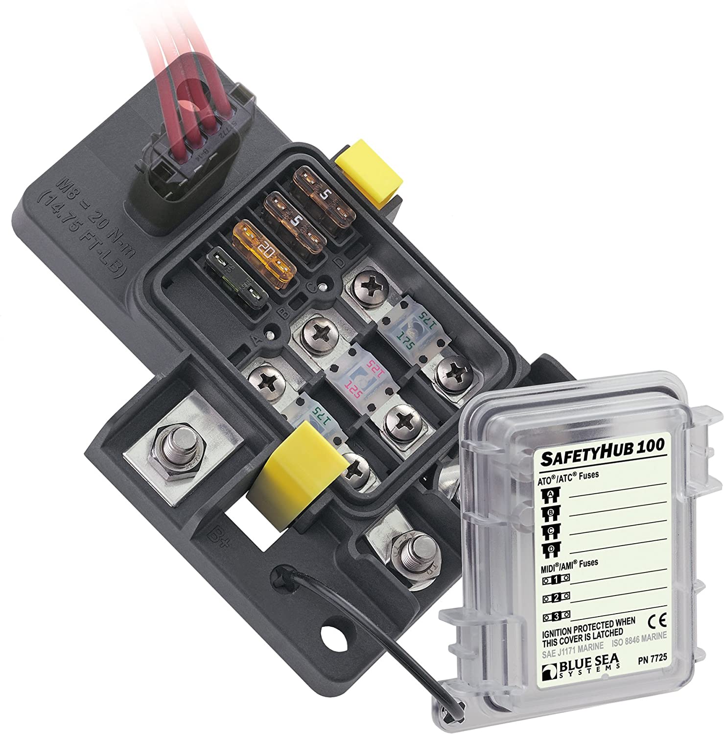 Bluesea Safety Hub 100 Fuse Box