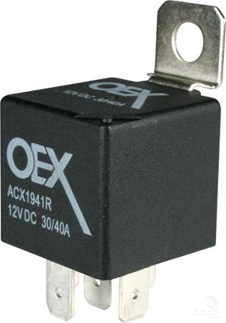 OEX 12V Mini Change Over Relay 30/40A Diode Protected Relay ACX1941DBL